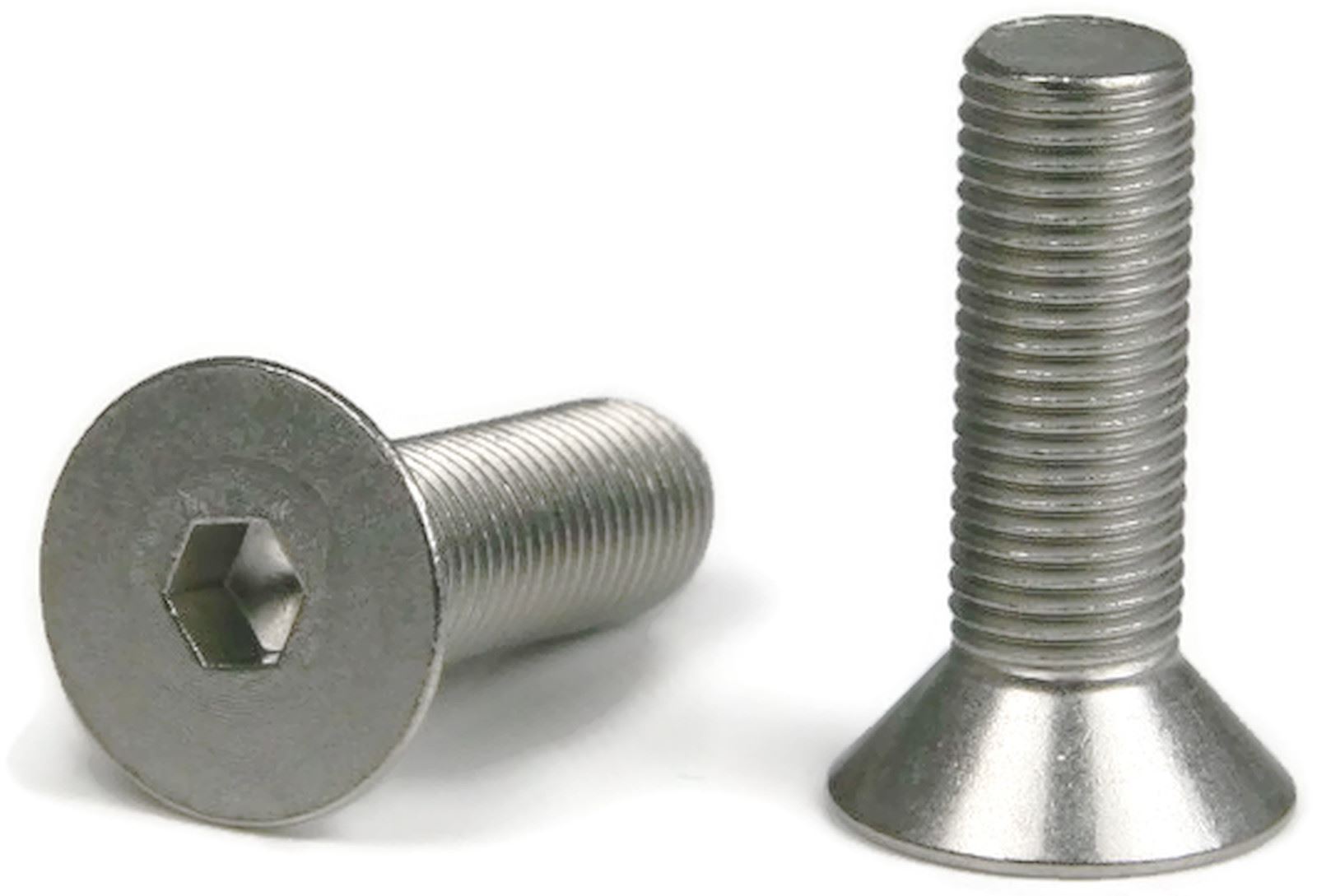 304 Stainless Steel Allen Flat Head Socket Screws Metric Size