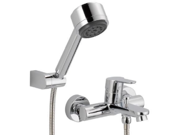 Show details for Delta Tub and Shower Faucet On/W Celeste 1 Level Handle Chrome Picture of Delta Tub and Shower Faucet On/W Celeste 1 Level Handle Chrome