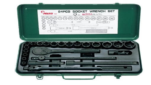 Picture of Hans 1/2" DR. 25 Pcs. Socket Wrench Set