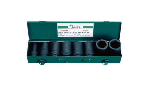Picture of Hans 1" Drive 8 Pcs. Deep Impact Socket Set, 88610