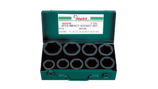 Picture of Hans 1" Drive 9 Pcs. Impact Socket Set - 86609 - Inches Size