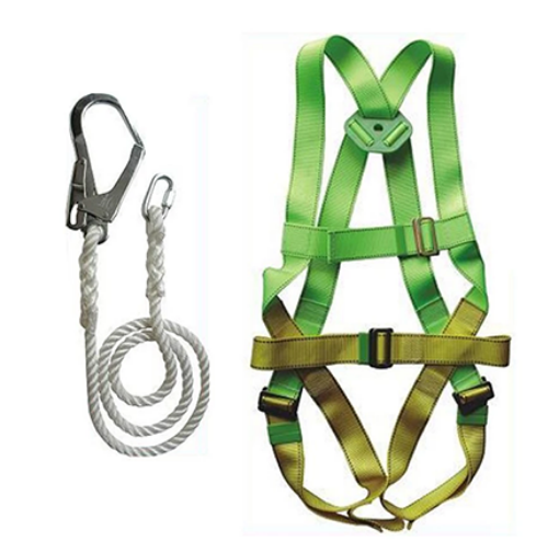 Full Body Harness Set with Lanyard Big Hook