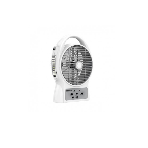 8” Oscillating 3-Speed Fan with USB Mobile Phone Charger & 24 LED Desk Lamp