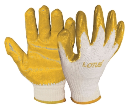 Picture of Lotus LSCG600Y Rubber Gloves (Yellow/Orange)