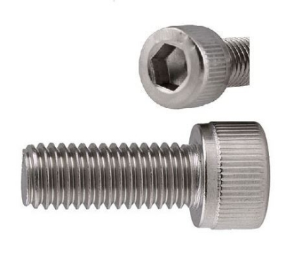 Picture of 304 Stainless Steel Socket Cap Screw, Internal Hex Drive