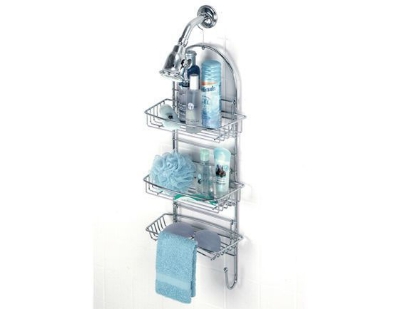 Picture of Chrome caddy with 3 adjustable shelves