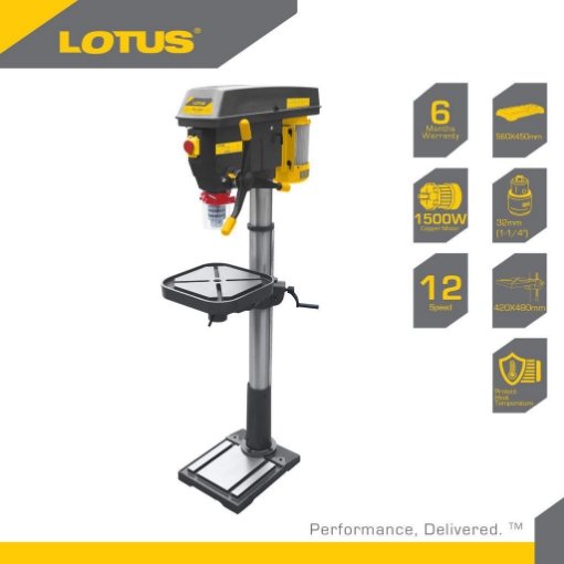 Picture of LOTUS Drill Press 32MM 2HP/1500W LTDP1500VR