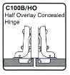 Picture of Self-Closing Cabinet Hinge C100A/FO