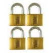 Picture of Brass Padlocks Key Alike 4 Pieces, Multi-Pack V140.60KA4