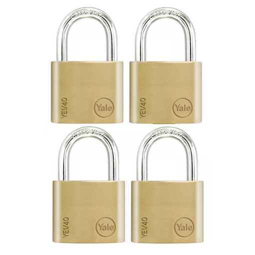 Picture of Key Alike 4 Pieces Brass Padlocks YE1/40/122/4