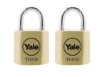 Picture of Yale Classic Series Outdoor Solid Brass Padlock 20mm with Multi-pack Y110/20/111/2