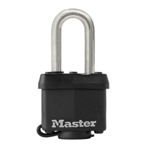 Picture of MASTER PADLOCK SATIN STEEL 40MM 38MM SHACKLE BLACK