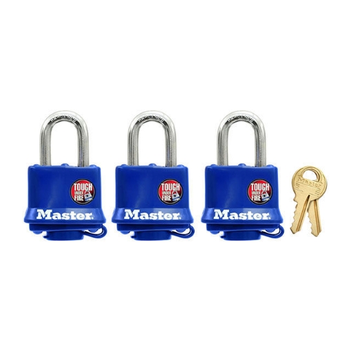 Picture of Master Lock Padlock Laminated Steel 40mm 25mm Shackle 3KA