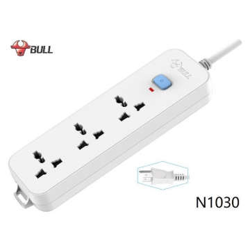 Show details for Bull Extension Board 3 Outlets 1 Switch, N1030 Picture of Bull Extension Board 3 Outlets 1 Switch, N1030