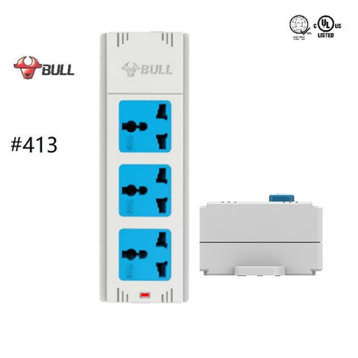 Picture of Bull Extension Brand 3 Gang Rewireable, 413
