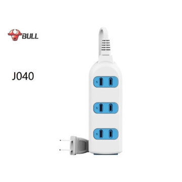 Show details for Bull Extension Board 4 Outlets, J040 Picture of Bull Extension Board 4 Outlets, J040