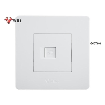 Show details for Bull 1 Gang Telephone Outlet Set (White), G06T101 Picture of Bull 1 Gang Telephone Outlet Set (White), G06T101