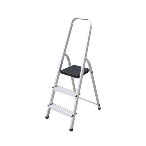 Picture of JINMAO 3 STEP ALUMINUM HOUSEHOLD LADDER 4FT JMAO113103