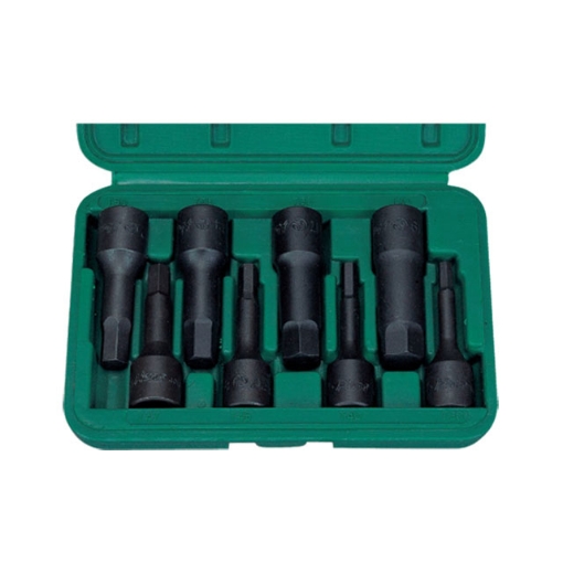 Picture of Hans 1/2" DR. 9 Pcs. Hex Bit Socket Sets - Metric Size