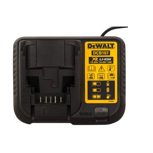 Picture of Dewalt DCB107 10.8V / 18V / 20V Multi Voltage XR Battery Charger-DCB107-B1