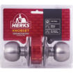 HERKS 587 Cylindrical Knobset Entrance Function - Round Design