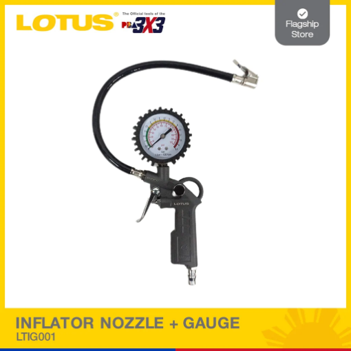 Picture of Tire Inflator Nozzle + Gauge - LTIG001