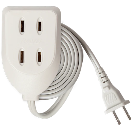 Picture of ROYU 3 Gang Flat Pin Outlet Extension Cord - REDEC213-3