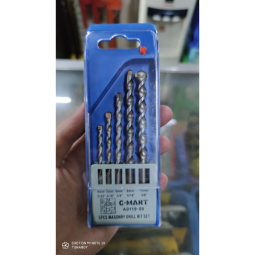 Picture of C-MART 5PCS MASONRY DRILL BIT SET - A0119-05