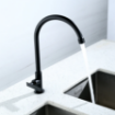 Picture of PILLAR TAP GOOSENECK , MATTE BLACK-DANUBE-AXS01FD251B