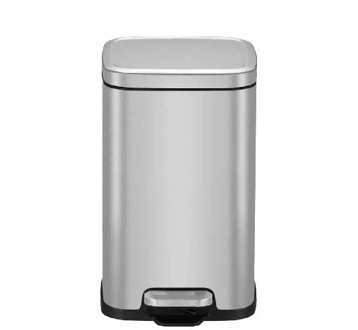 Picture of EKO STELLA STEP BIN 12L BRUSHED STAINLESS STEEL - ESSBBSS2600