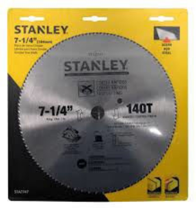 Picture of Stanley Circular Saw Blade Carbide Teeth 140T x 7-1/4
