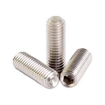 Picture of 304 Stainless Steel Hex Allen Head Socket Set Screw Bolts with Internal Hex Drive, Allen Socket Set Screws, Metric Size From M2 to M14
