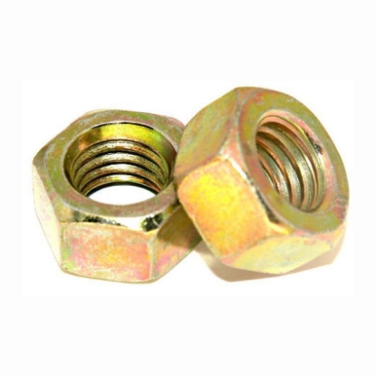 Picture of Grade 4.8 Zinc Plated Nut, Metric Hex nut,yellow Zinc Nut