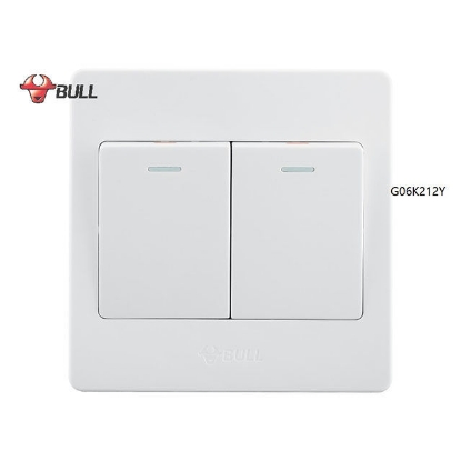 Picture of Bull 2 Gang 3 Way Switch Set (White), G06K212Y