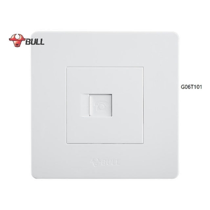 Picture of Bull 1 Gang Telephone Outlet Set (White), G06T101