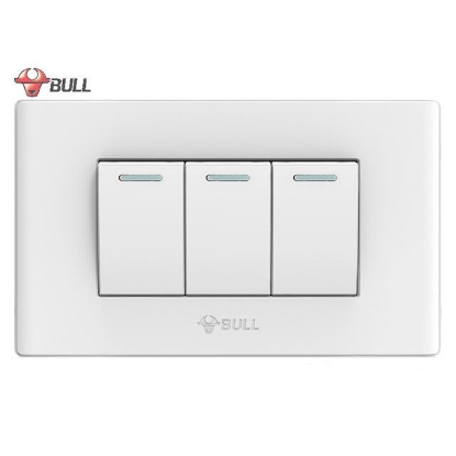 Picture of Bull 3 Gang 3 Way Switch Set (White), G04K322A