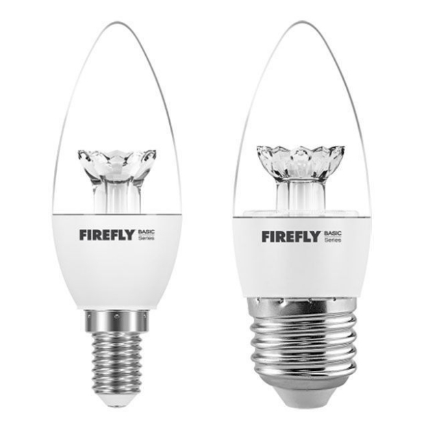 Picture of Firefly Candle Clear (3 watts, 5 watts), EBC503DL/E14