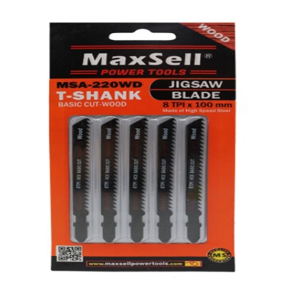 Picture of MaxSell Basic Cutting T-Shank Jigsaw Blade for Wood, MSA-220WD
