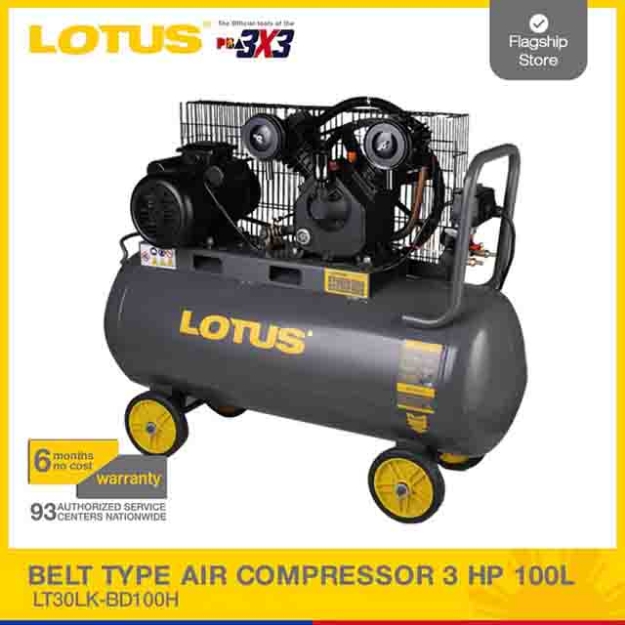 Picture of LOTUS 3HP 100L Air Compressor Belt Type LT30LK-BD100H