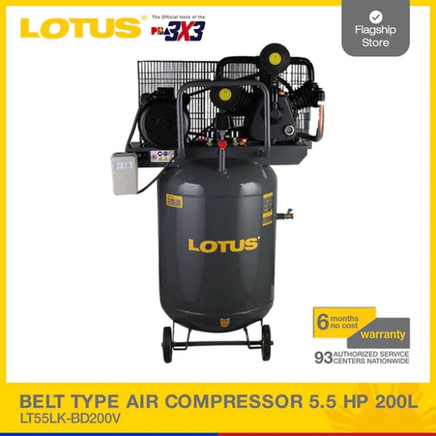 Picture of LOTUS 5.5HP 200L Air Compressor Belt Type LT55LK-BD200V