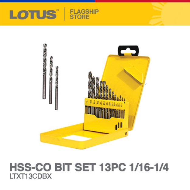 Picture of LOTUS HSS-CO Drill Bit Set LTXT13CDBX