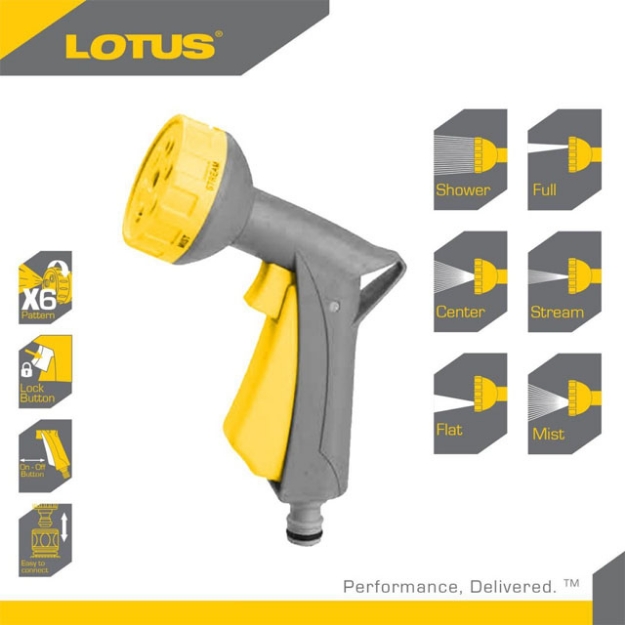 Picture of LOTUS Trigger Nozzle 6 Pattern LTGT600SGX