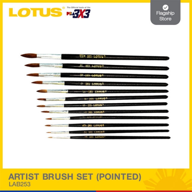 Picture of LOTUS Artist Brush Set (POINTED) LAB253