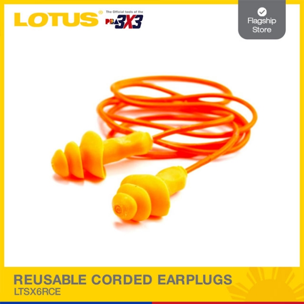 Picture of LOTUS REUSABLE CORDED EARPLUGS, LTSX6RCE