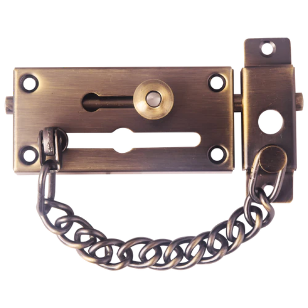 HERKS Double Lock - Door Chain & Bolt