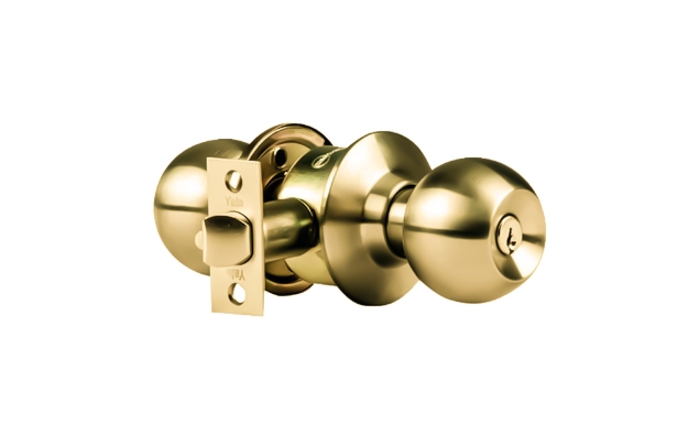 Picture of YALE PRIVACY CYLINDRICAL DOORKNOB CAROLINA POLISHED BRASS-YL-H-CA5802-US32D
