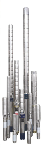 Picture of PSS SERIES STAINLESS STEEL  SUBMERSIBLE BOREHOLE PUMP FOR 4" & 6" WELL CASING DIAMETER - PSS-5-9