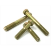 Picture of Yellow Zinc Plated Hex Cap Screw, Metric Yellow Zinc Hexagonal Cap Screw, Carbon Steel Grade 4.8 Yellow Zinc.