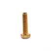 Picture of Yellow Zinc Plated Hex Cap Screw, Metric Yellow Zinc Hexagonal Cap Screw, Metric Hex Cap Screw (COARSE)