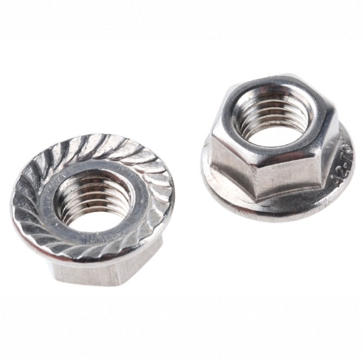 Picture of 304 STAINLESS STEEL FLANGE NUT (INCHES)